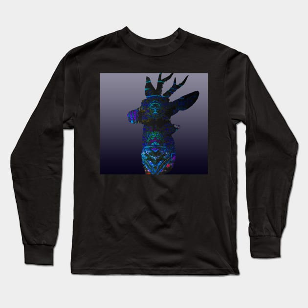 Psychedelic deer Long Sleeve T-Shirt by TrueMagic